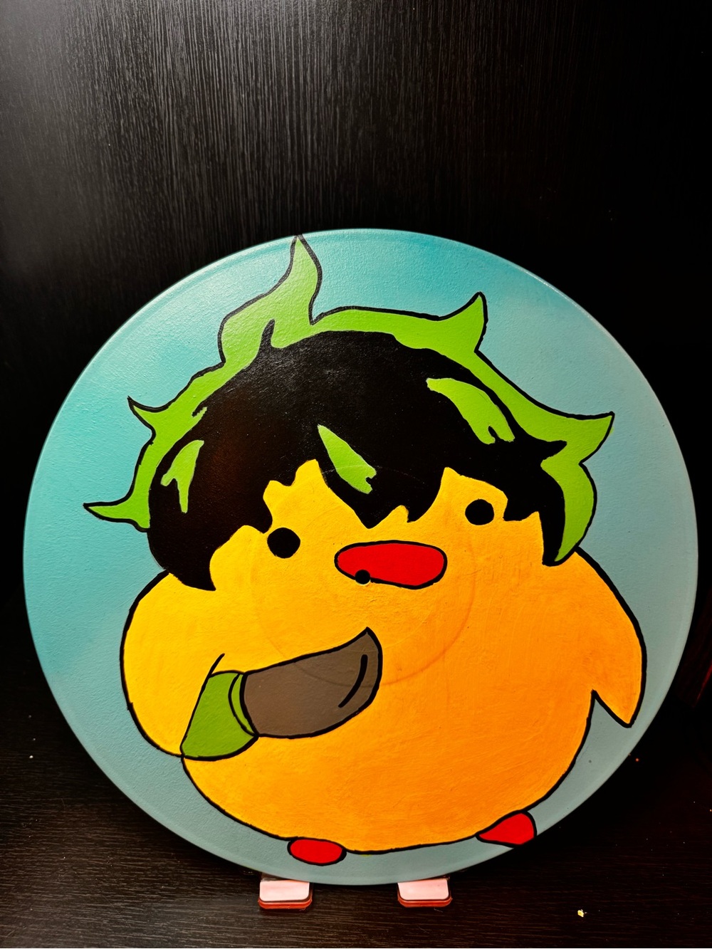 Vinyl Upcycled Duck Art